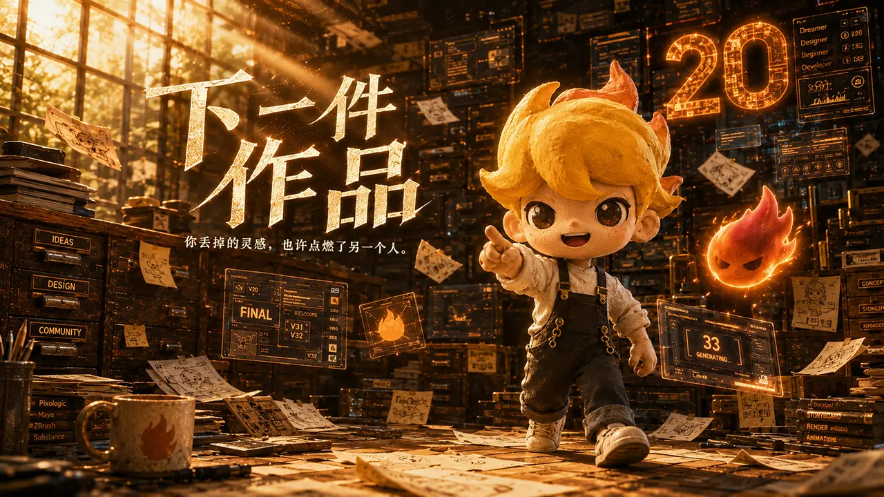《下一件作品》|AIGC音乐mv