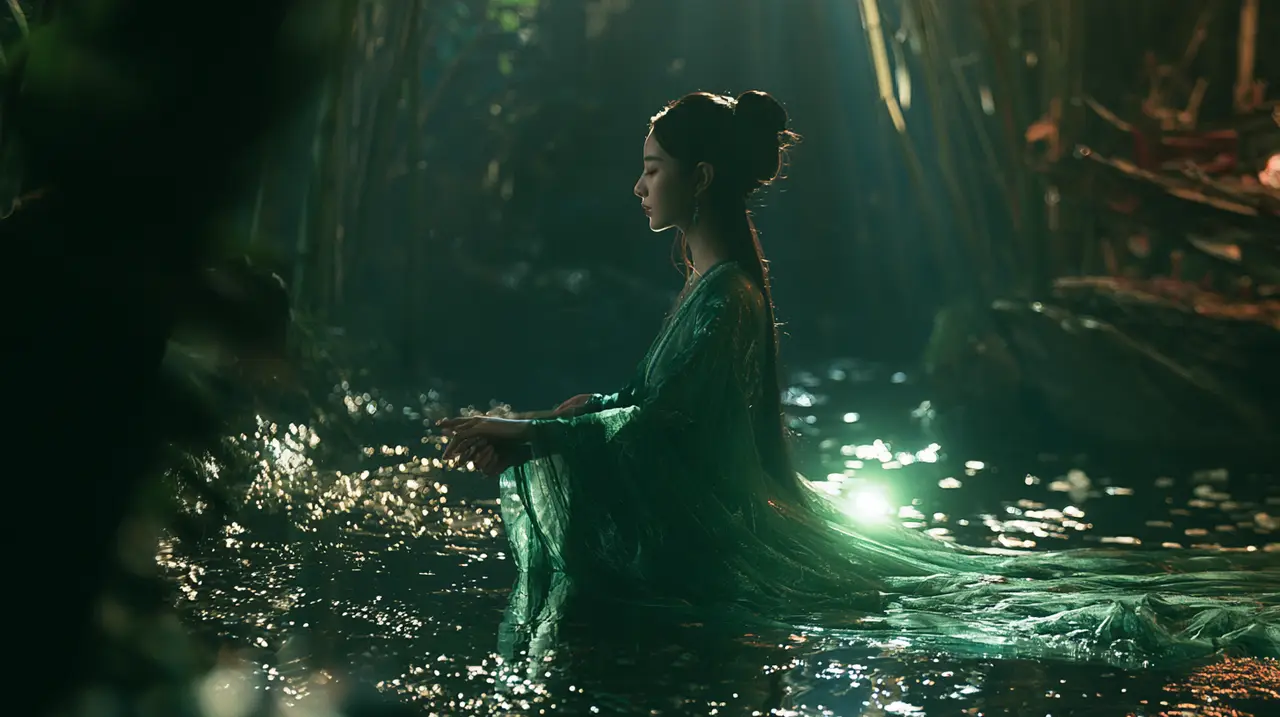 东方武侠MV《青衣行》｜分镜10-溪流倒影