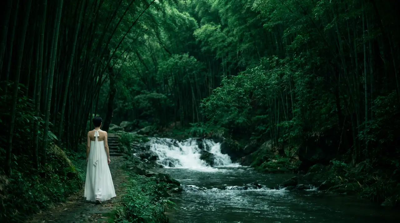 AI高清重制版张清芳《花雨夜》音乐MV｜图片节点 29