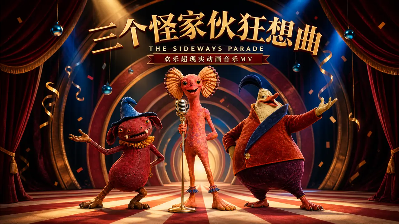 2.5初体验 三个怪家伙狂想曲丨欢乐超现实动画音乐MV｜图片节点 2 - 副本
