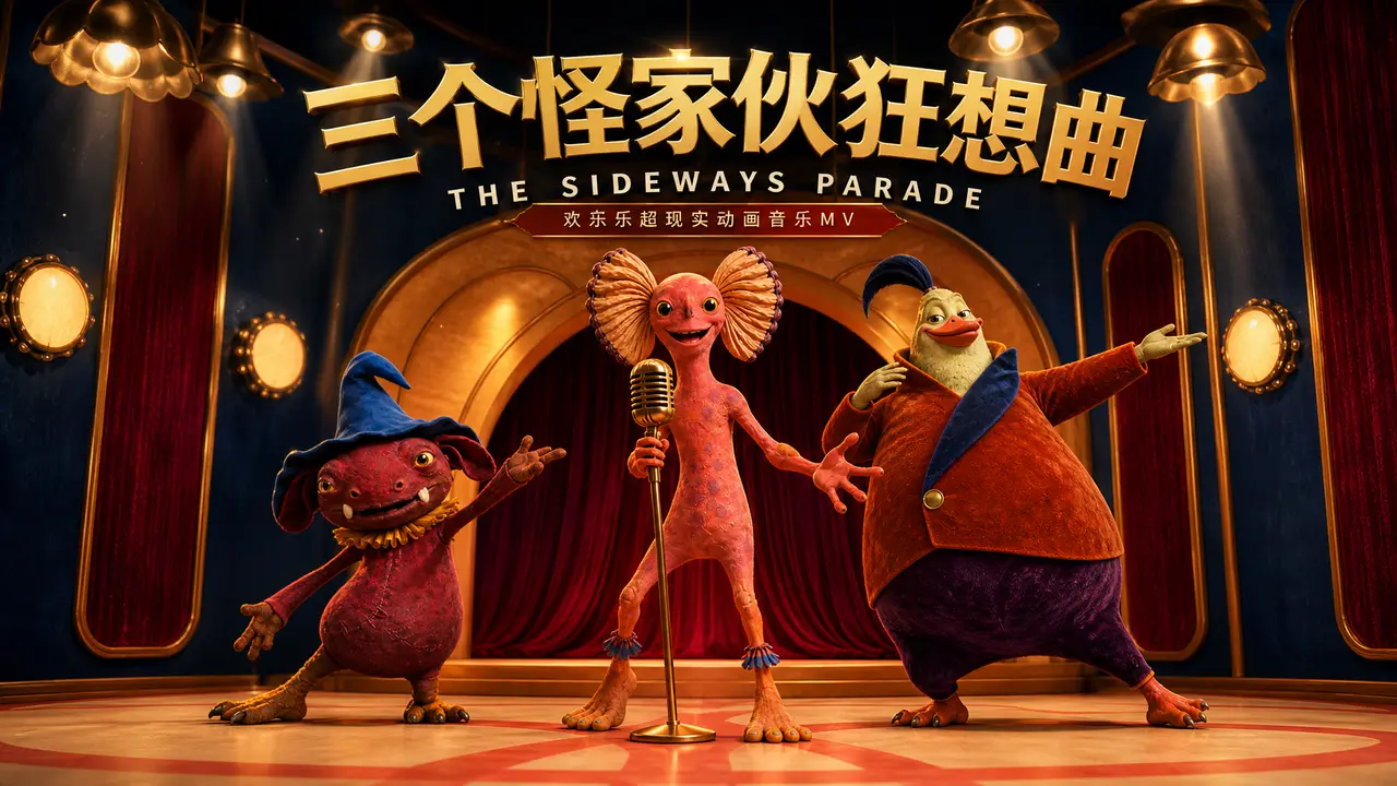 2.5初体验 三个怪家伙狂想曲丨欢乐超现实动画音乐MV｜图片节点 2 - 副本