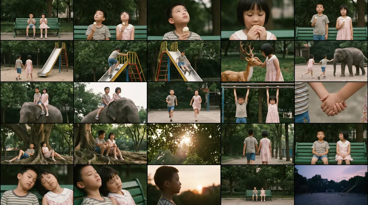 为你写诗-AIMV|25宫格连贯分镜