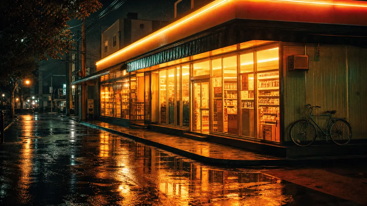 想更懂你|场景E · 便利店街边夜景