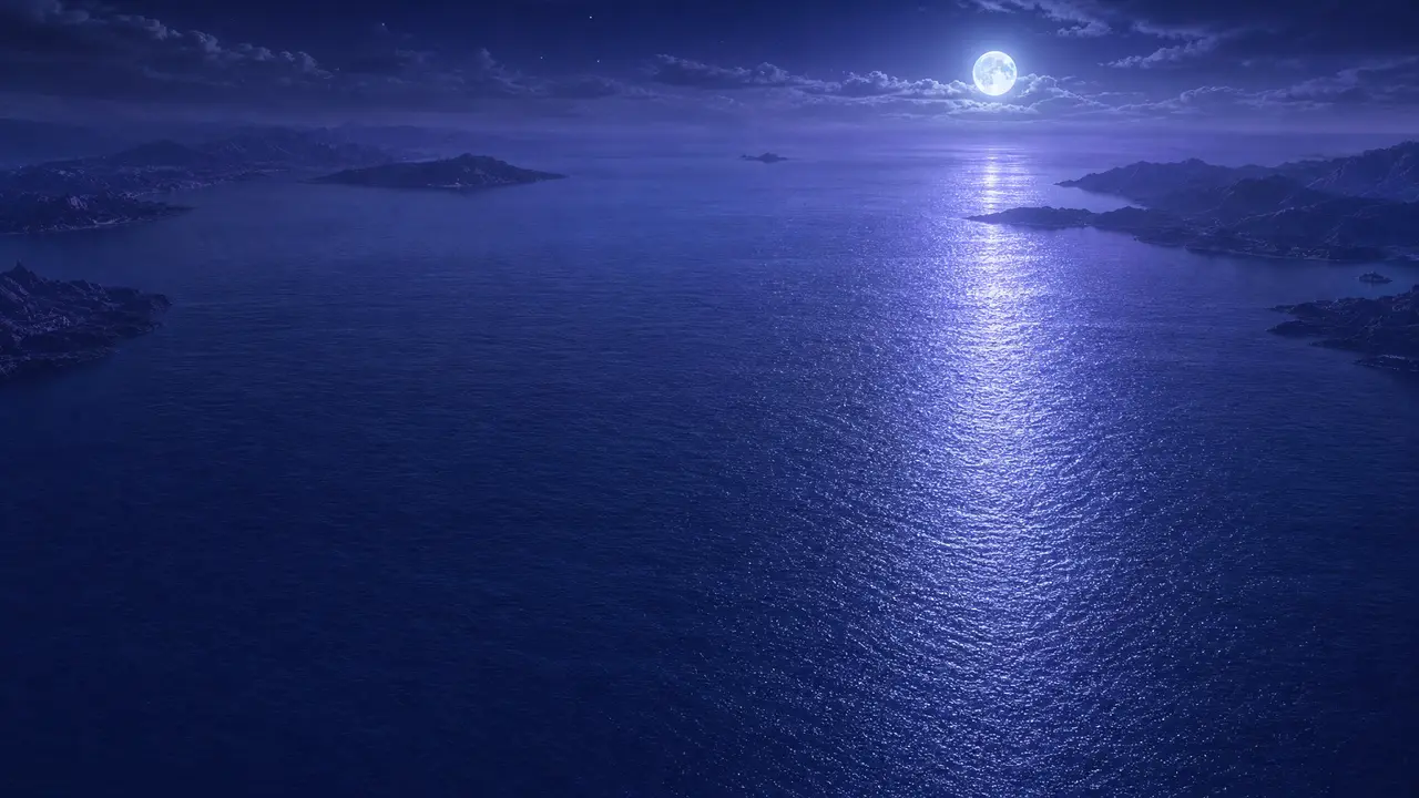 亚特兰蒂斯-神罚之日|月夜平静海面锚点