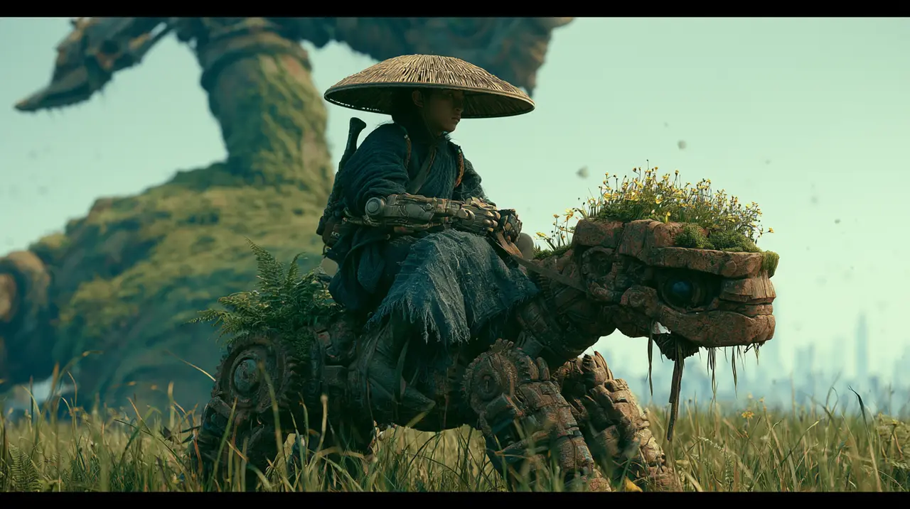《绿色末日x赛博武侠》概念片|锚点#1-大草原-中景