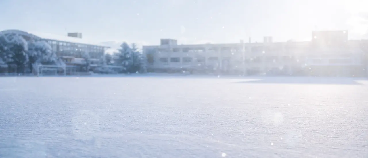 ゆきのてがみ|场景图⑤ · 雪地操场(无脚印)