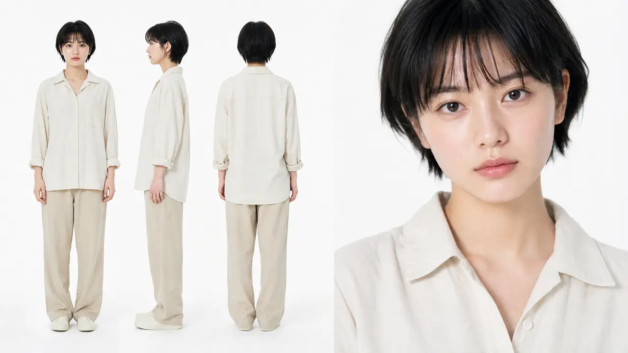 「猫与山海，一路向野」｜角色模卡 · 女主（米白/卡其）