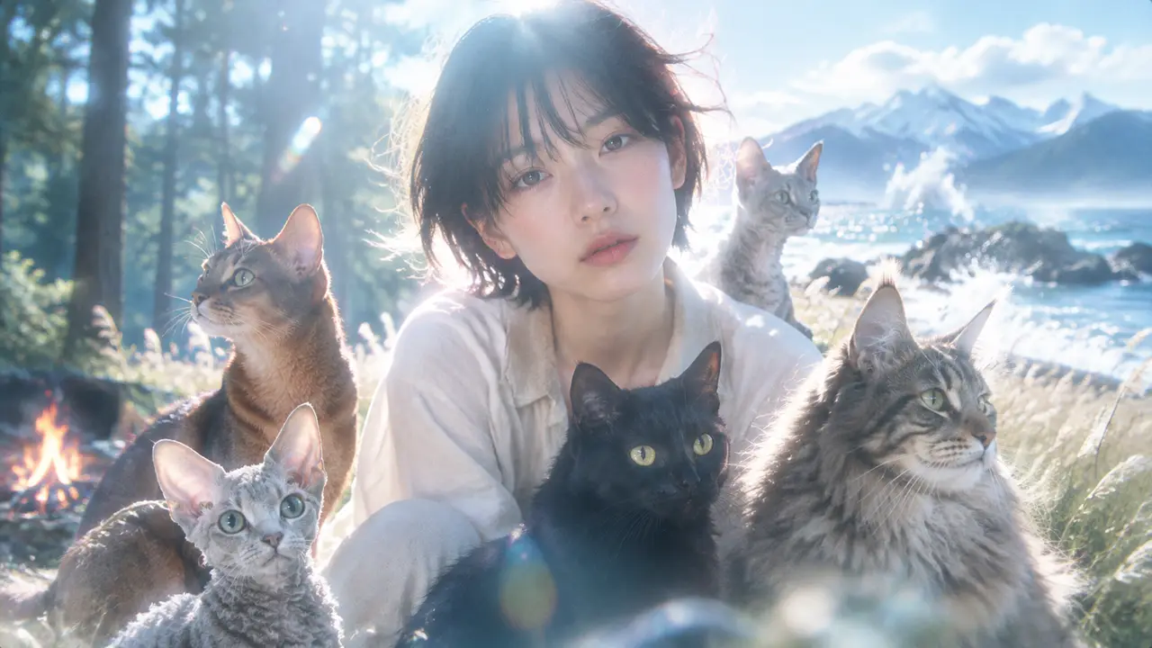 「猫与山海，一路向野」｜Moodboard · 猫与旷野·岩井俊二美学
