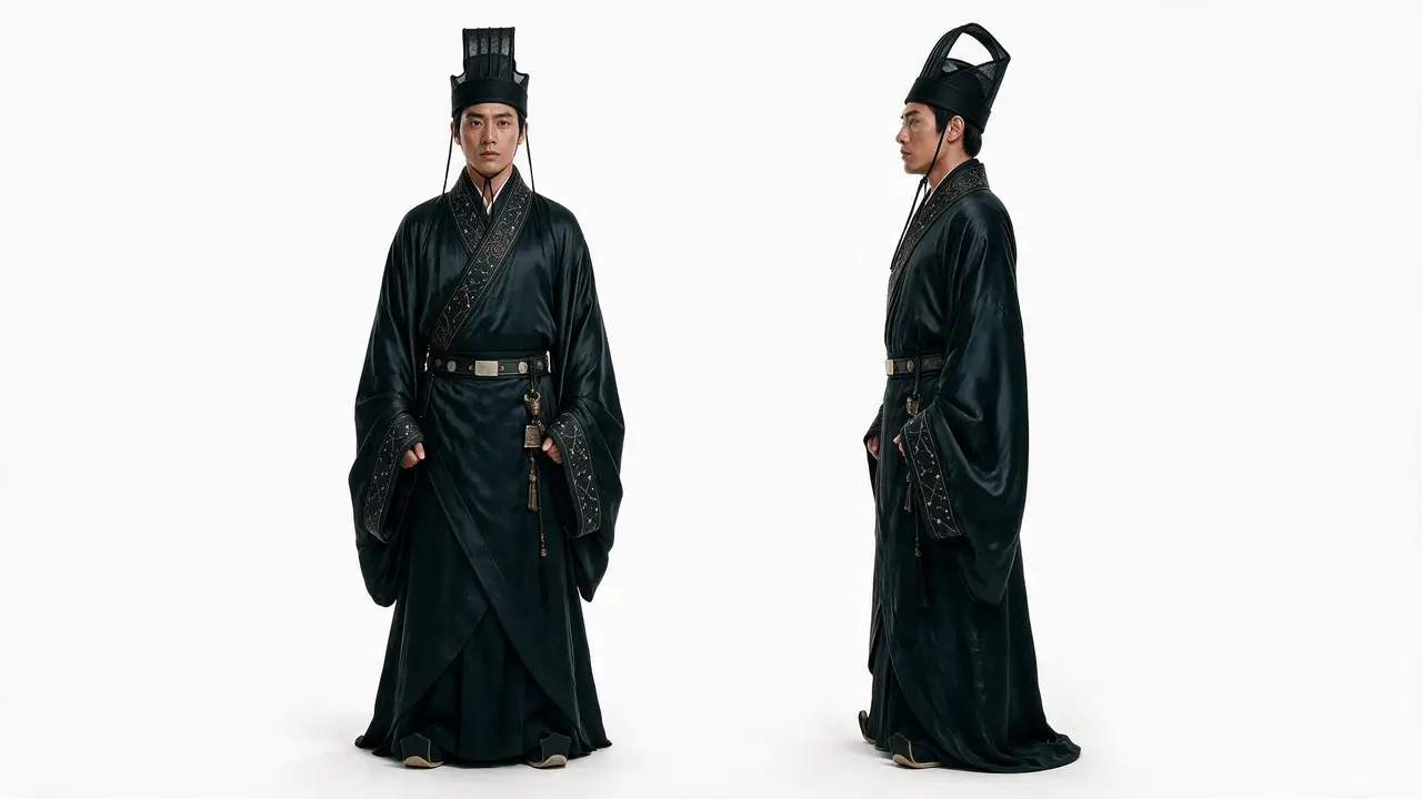 《赤金御押·乱世》-东方巨构 | 情绪大片一键成片|富贵·太史令礼服有脸全身图