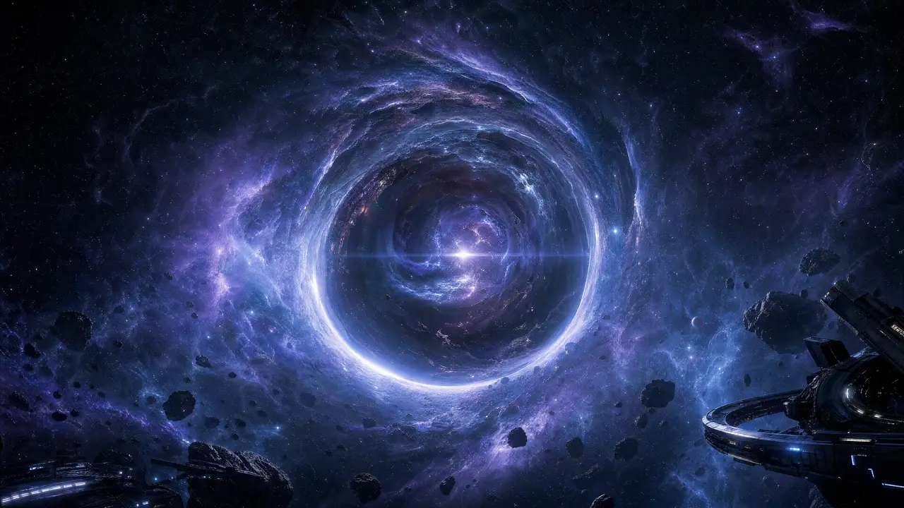 《落兰》星际穿越风格电影宣传片|A5_虫洞星云锚点