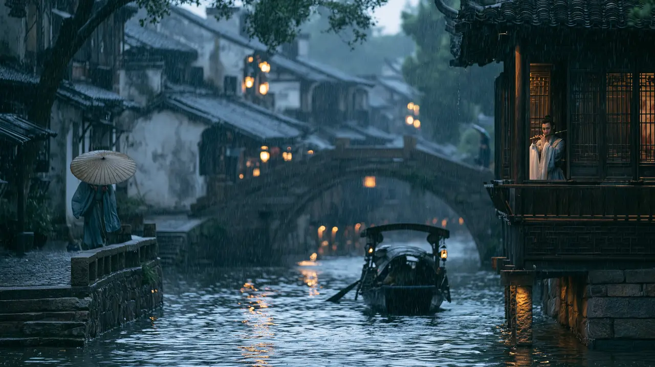 国风武侠《江湖》|3江南雨镇·初遇