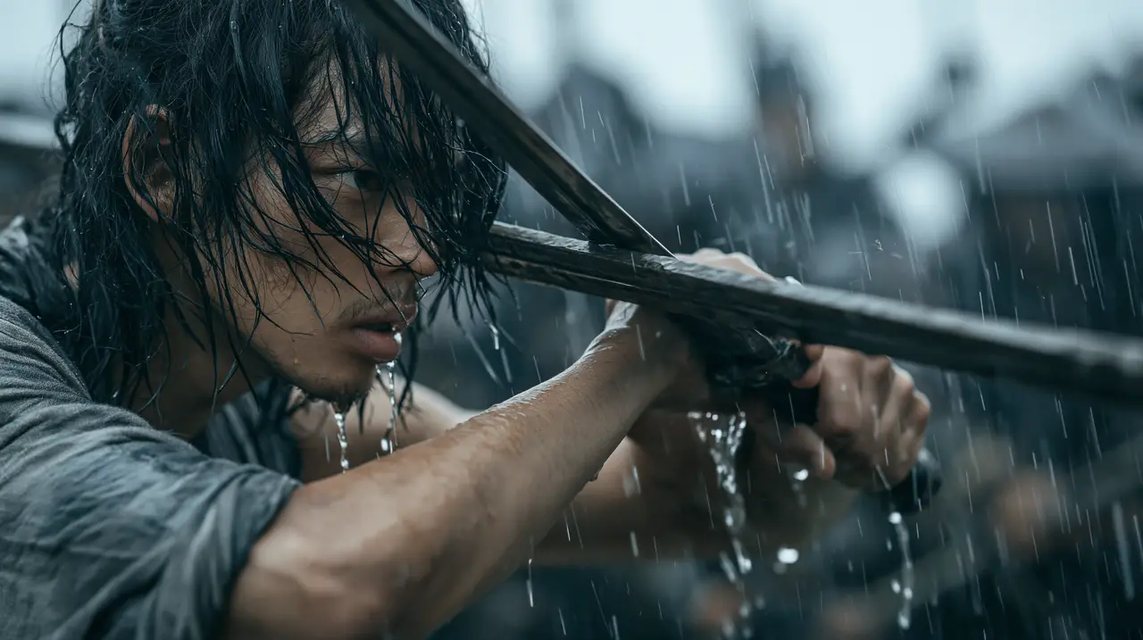 国风武侠《江湖》|17雨中剑锋·特写