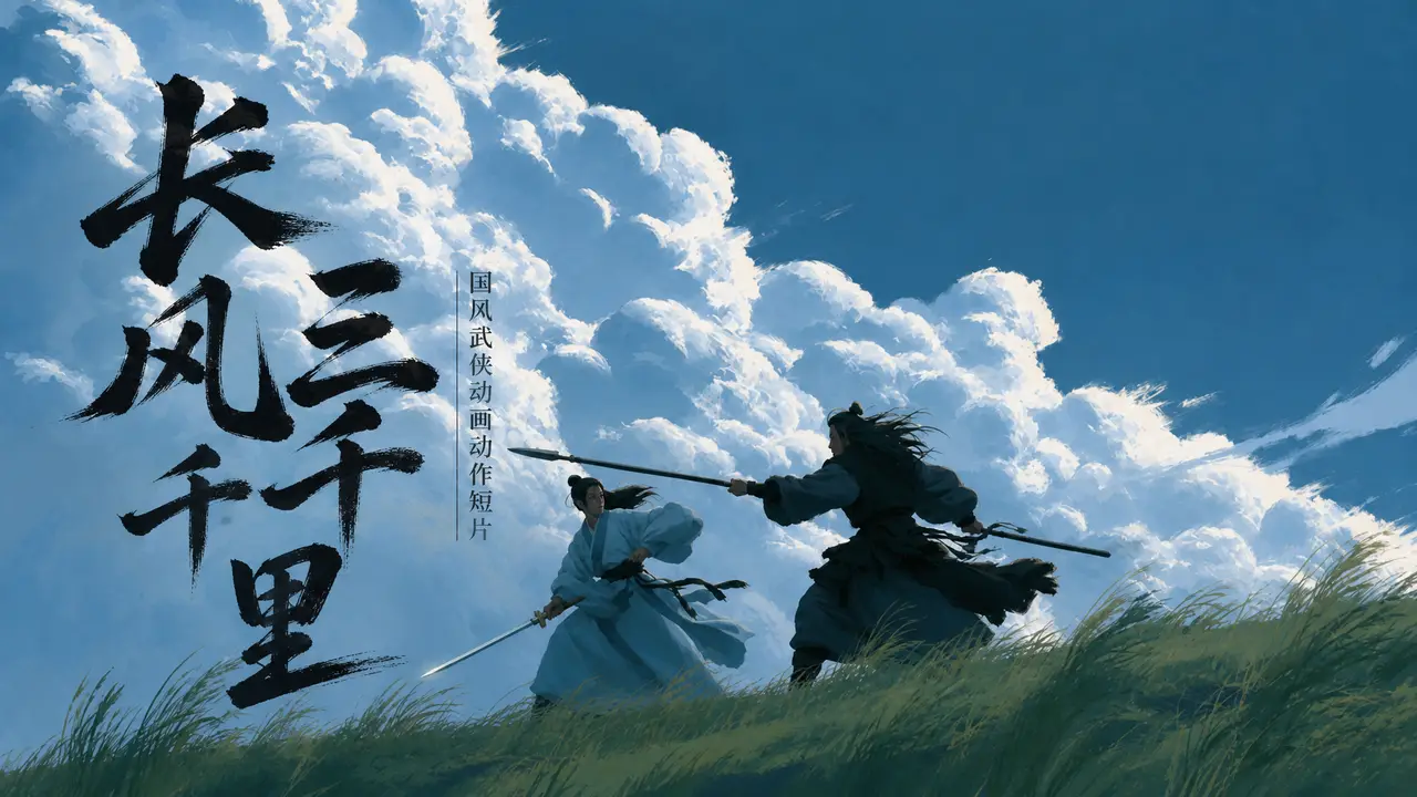 长风三千里丨国风武侠动画动作短片｜图片节点 5