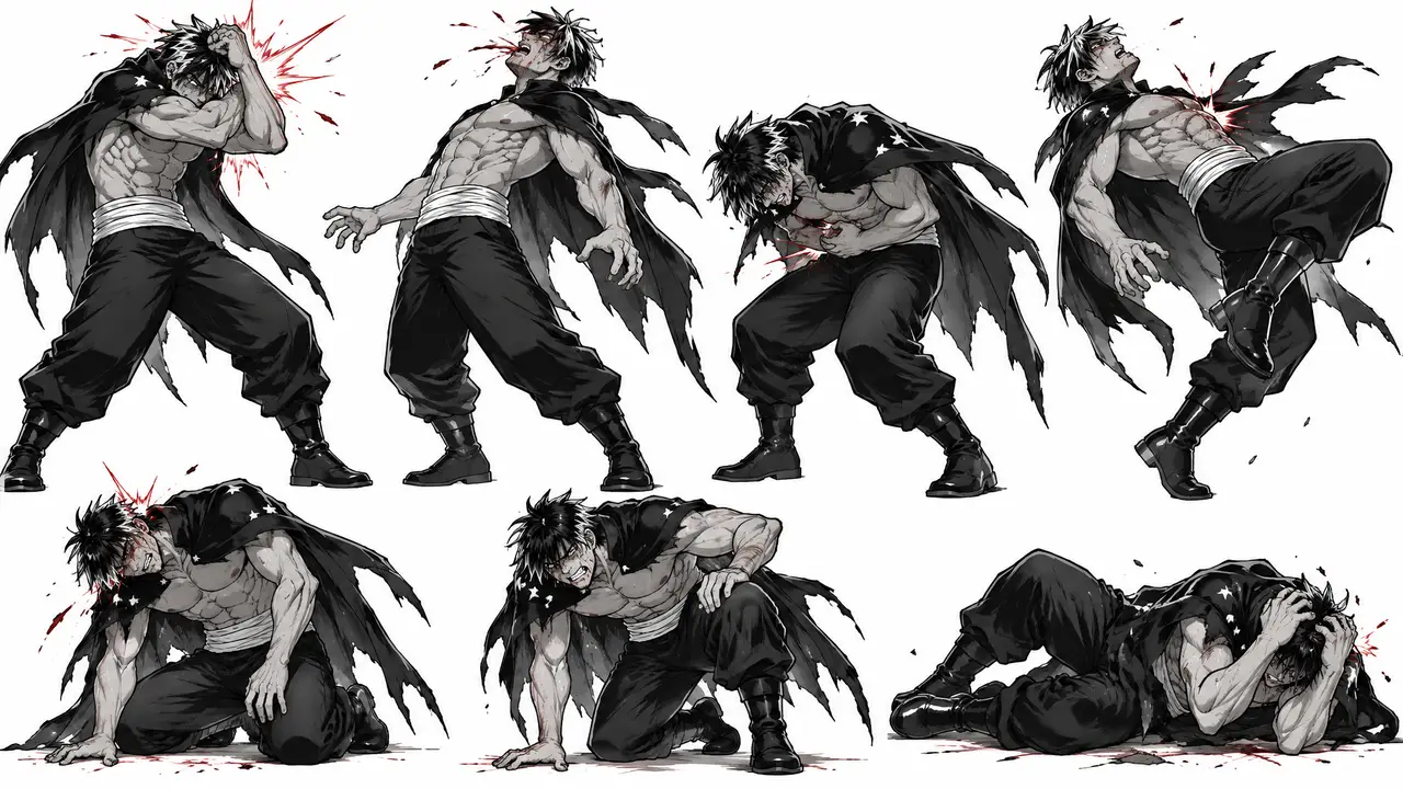 《饿狼vs水龙》|水龙受击