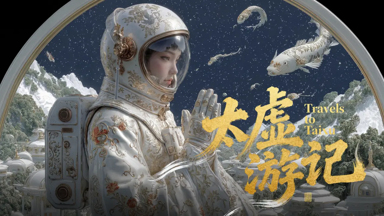 中式深空禅意美学AI短片《太虚游记》(Travels to Taixu)