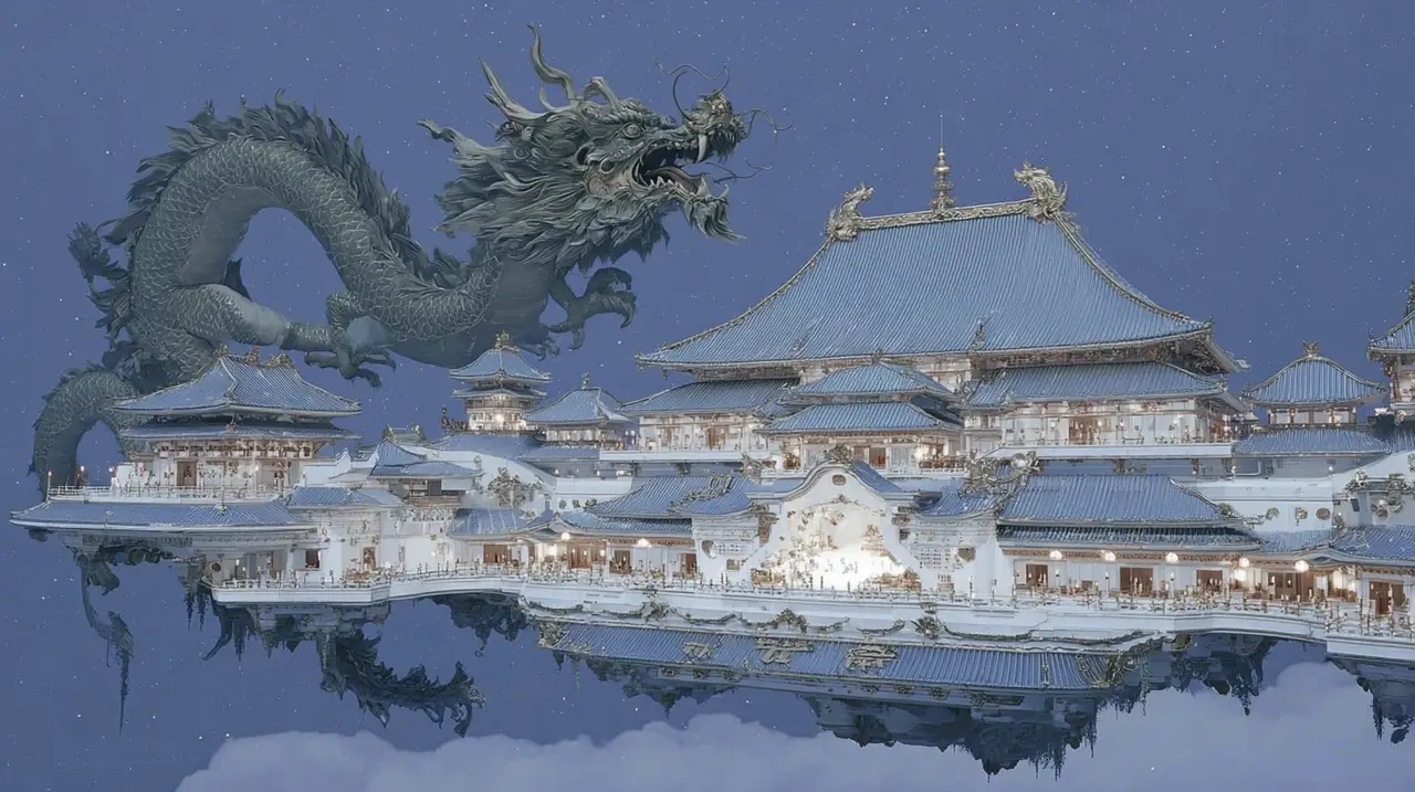 中式深空禅意美学AI短片《太虚游记》（Travels to Taixu）｜图片节点 2