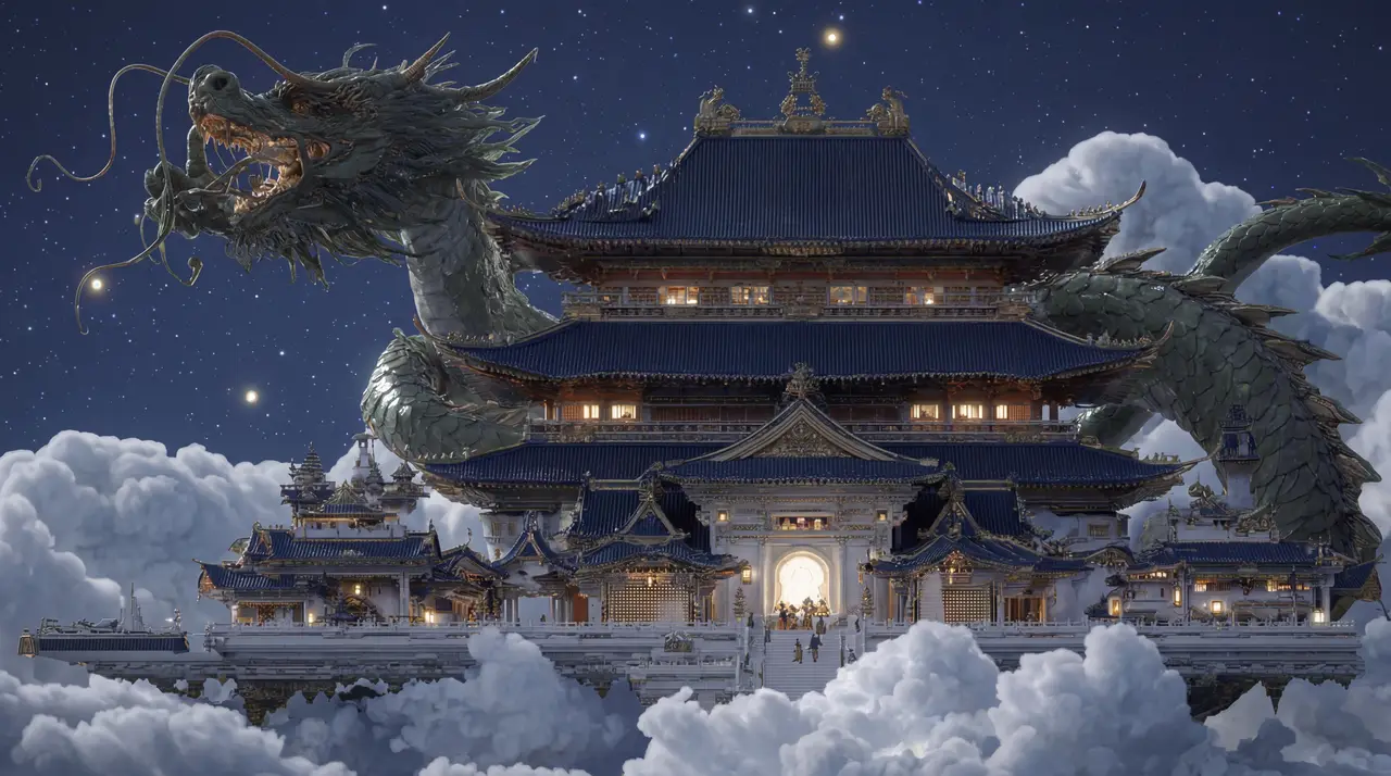 中式深空禅意美学AI短片《太虚游记》（Travels to Taixu）｜图片节点 22