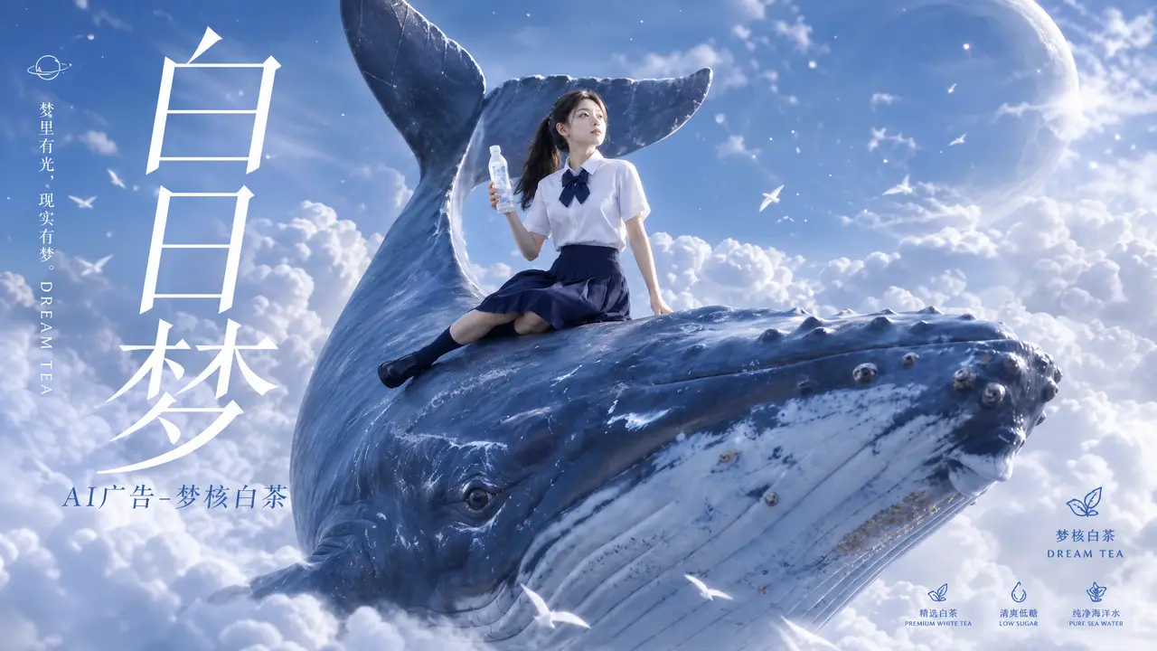 【模版2】茶饮TVC《白日梦》 - 副|制作成海报