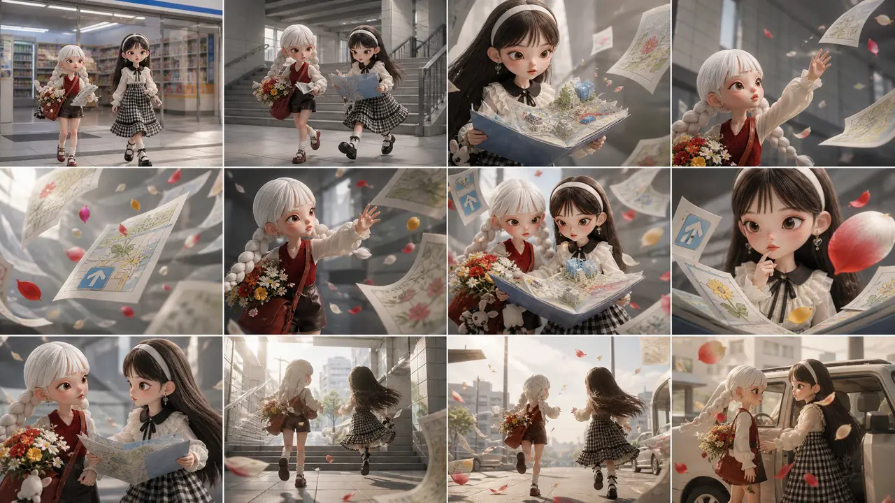 3D潮玩女孩城市冒险短片｜图片节点 8