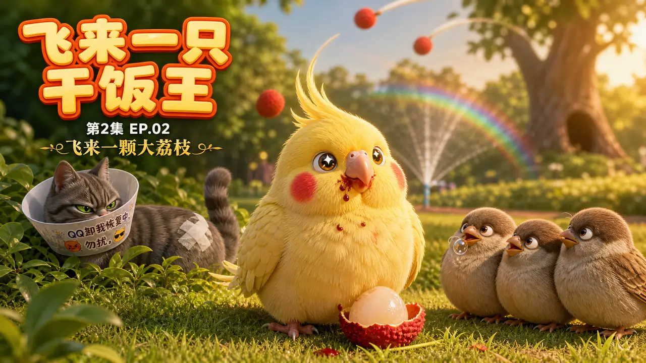 飞来一只干饭王 EP.02《飞来一颗大荔枝》|3/4 - 副本