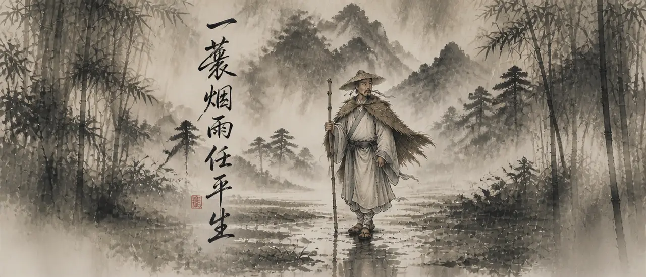 一蓑烟雨任平生