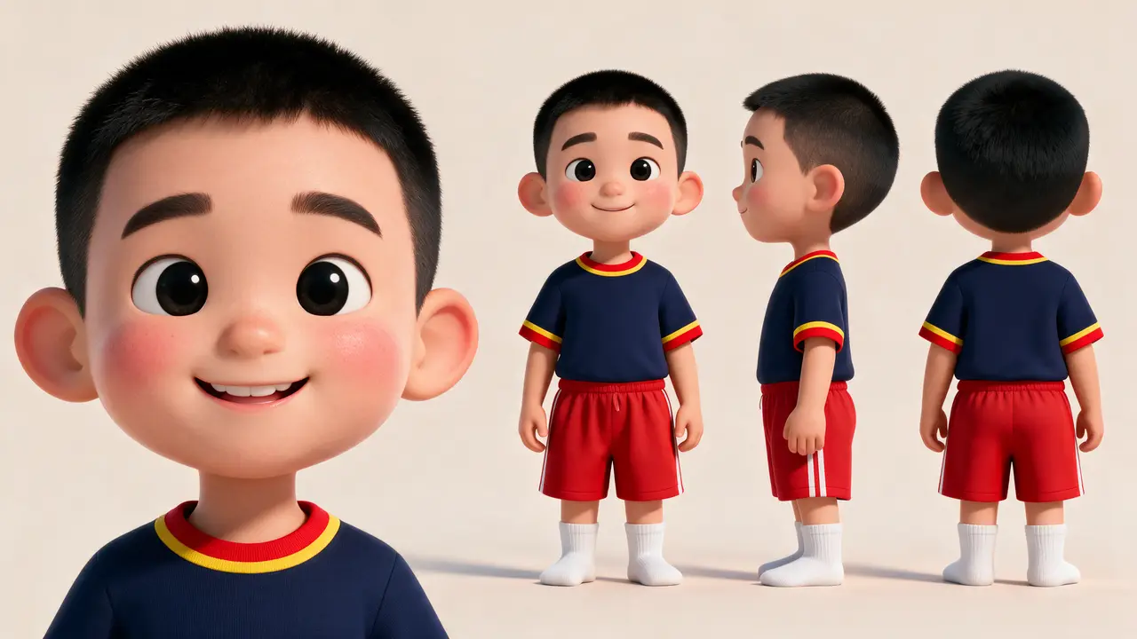 垃圾分类丨小学生课堂|小明角色立绘-16:9-v2-第2张