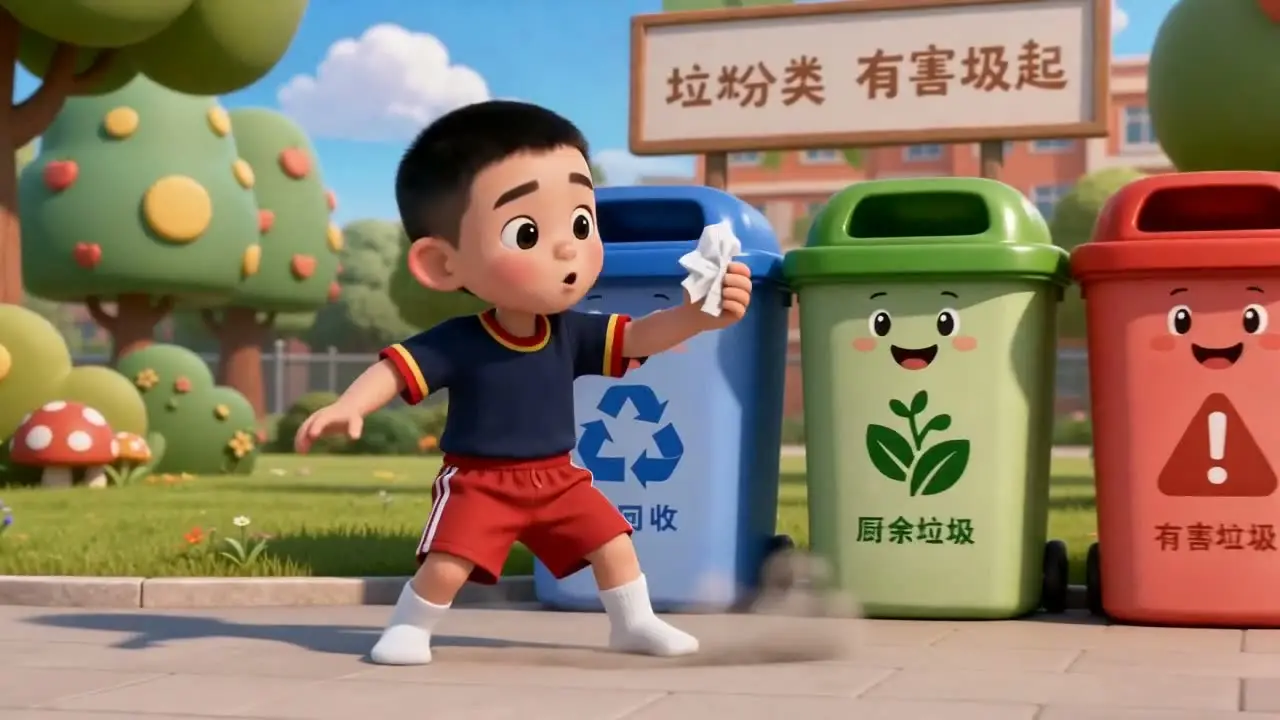 垃圾分类丨小学生课堂｜第4段-其他垃圾+易错点