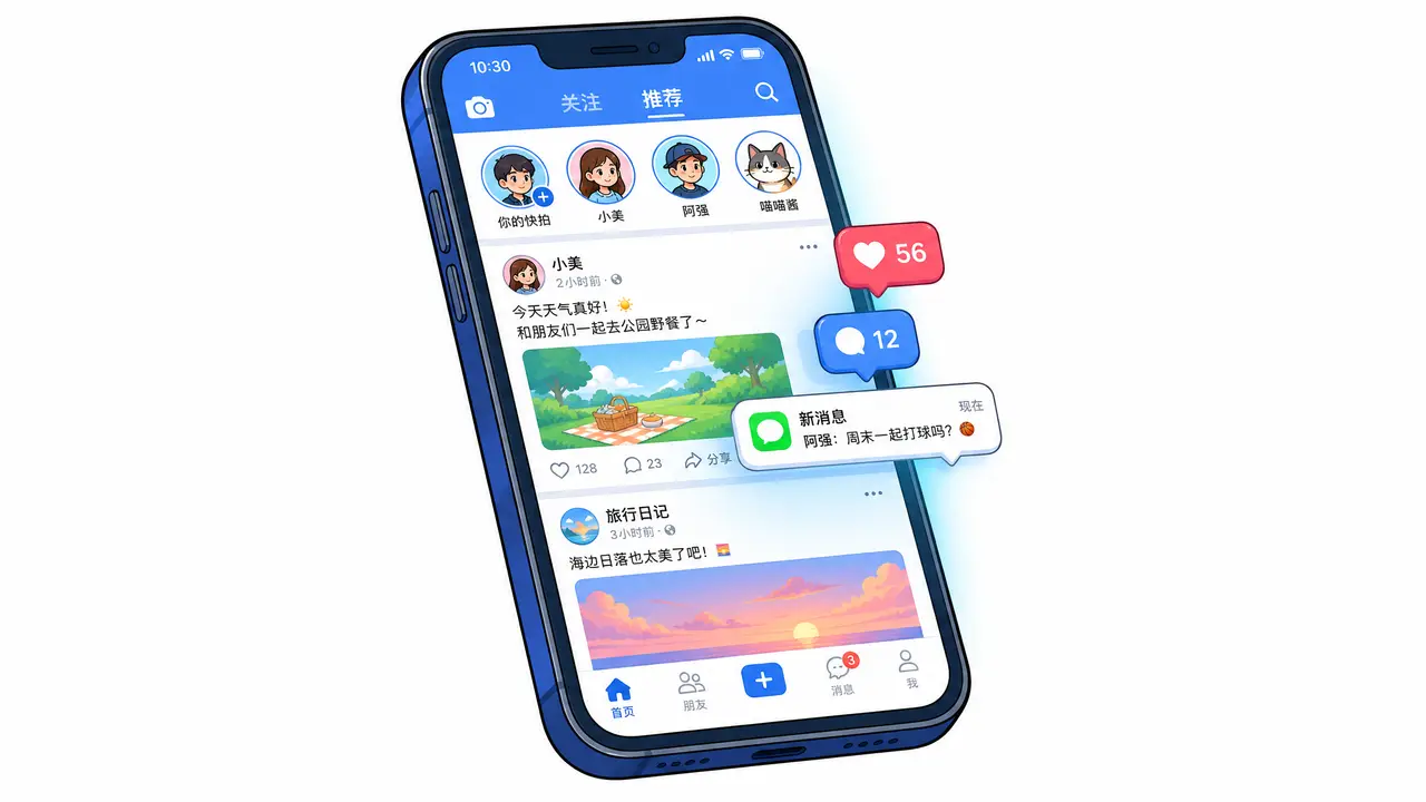 “六度空间理论”|小明手机道具锚点