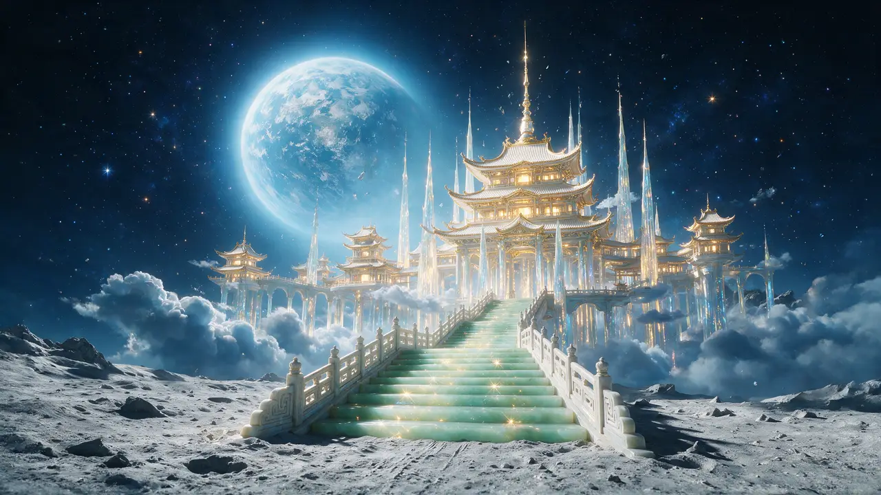 中秋礼盒产品解说|天宫场景全景锚点