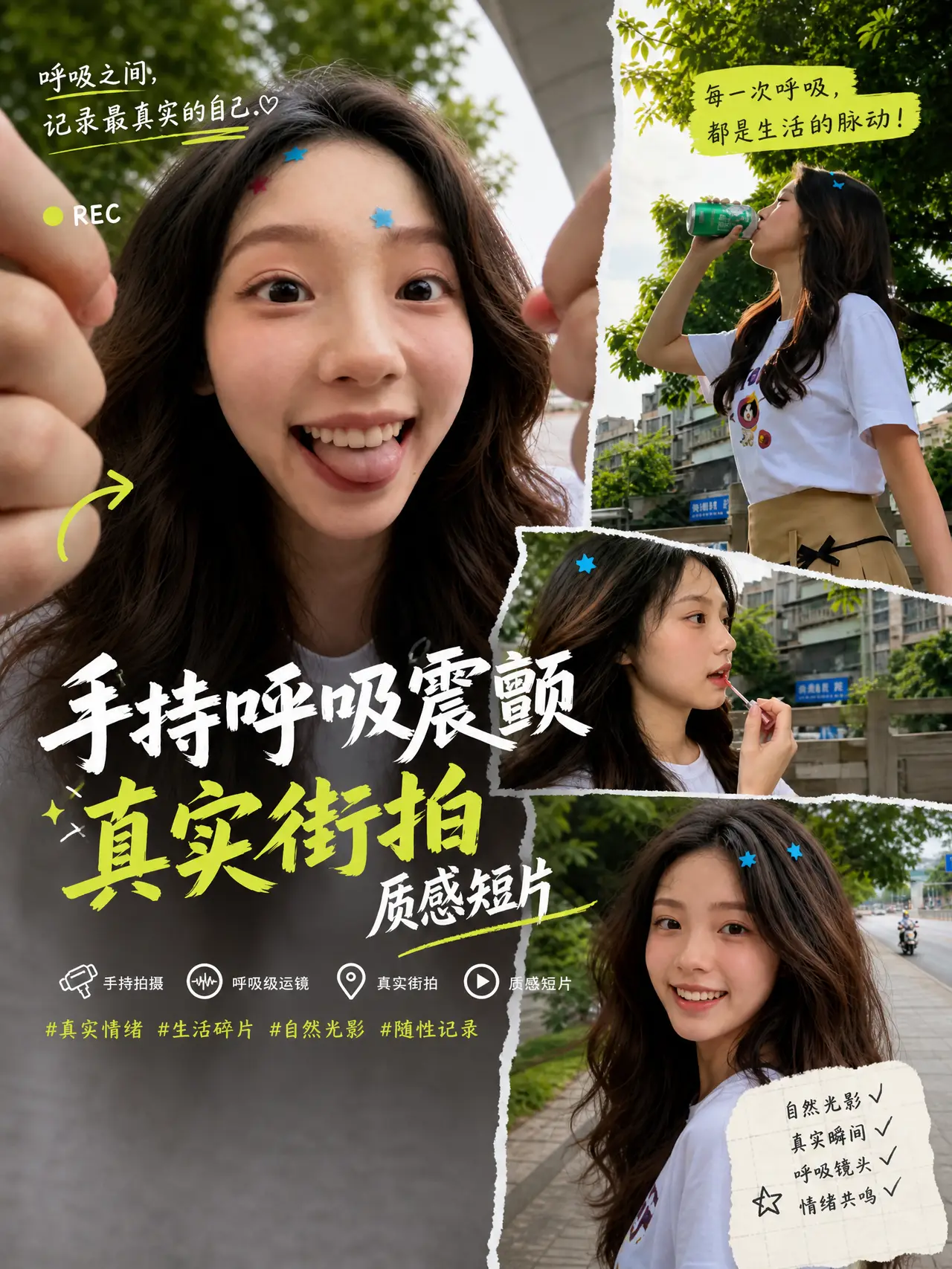 手持呼吸震颤·真实街拍质感短片｜图片节点 78