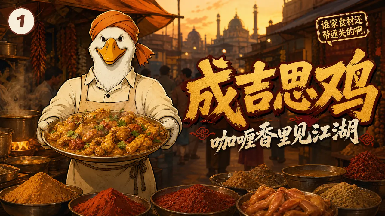 「通关菜」第1集 成吉思鸡：印度路边摊最野的咖喱鸡