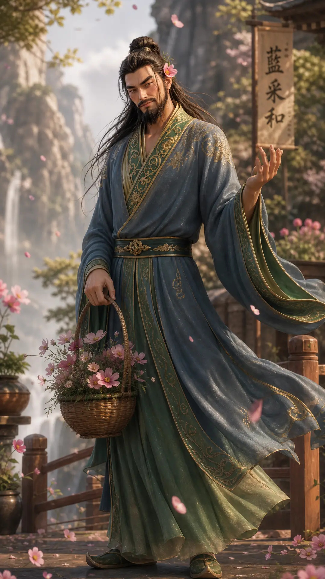 八仙动画|锚点-蓝采和-全身-v6