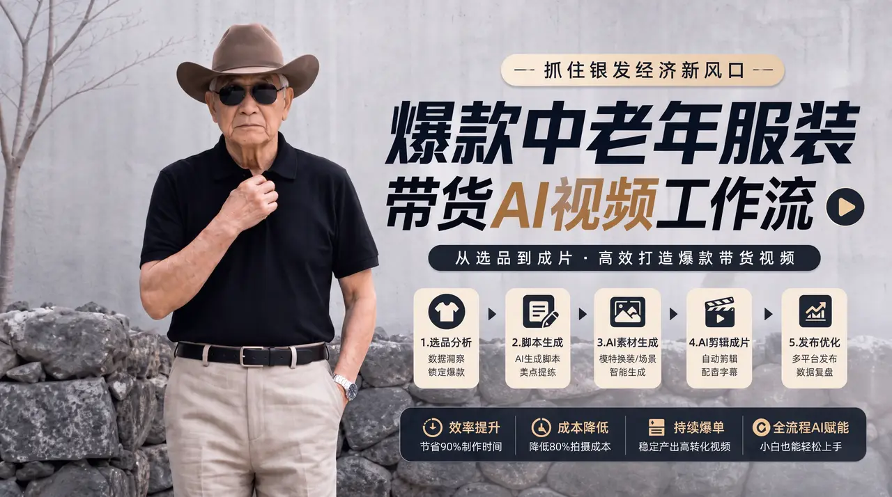 爆款中老年服装带货AI视频工作流｜图片节点 49