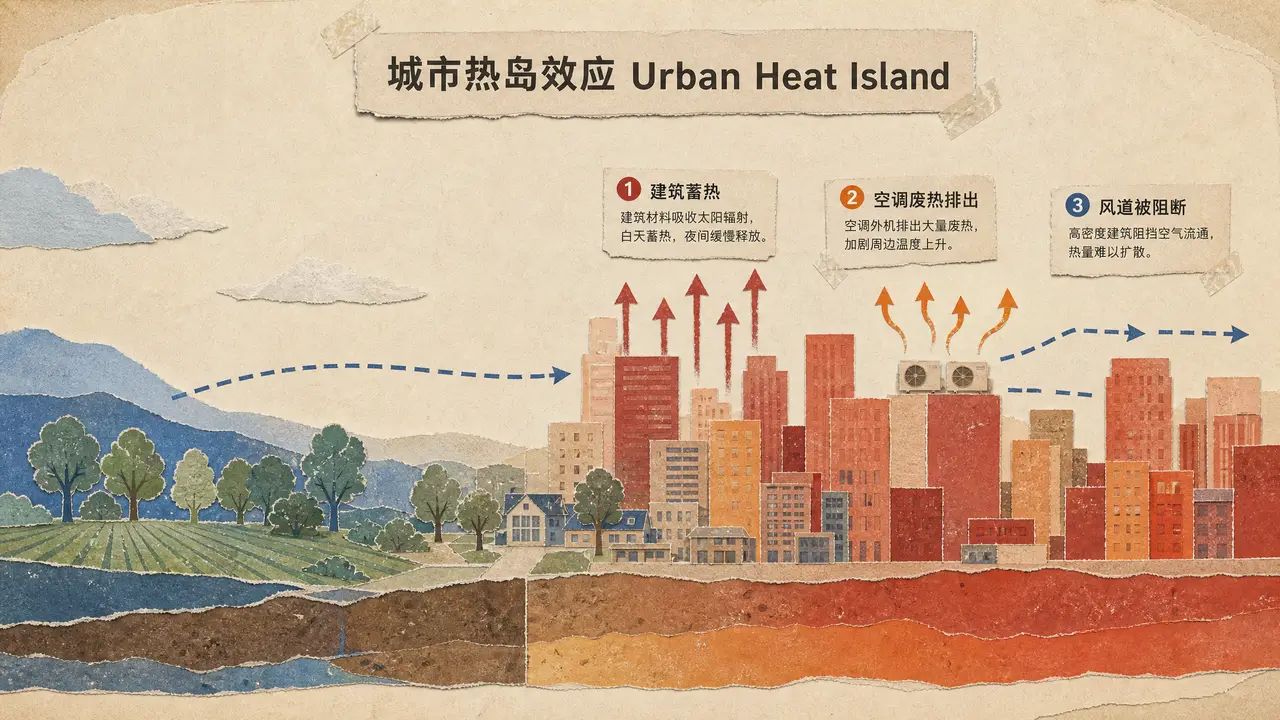 一键生成视频教学素材-LibTV 成片复盘导演Skill展示|关键帧03-城市热岛横截面 - 副本