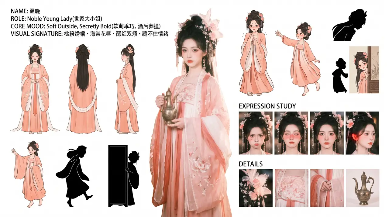 导演级 Agent 带你快速打造高人气甜宠短剧｜温晚·角色识别板