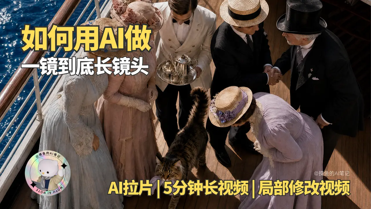 AI拉片🔥如何用AI做5分钟一镜到底长镜头