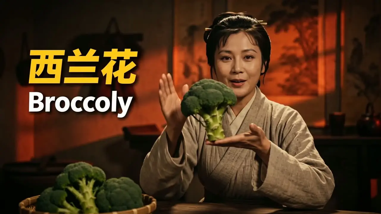 爆火-邵氏英语-邪修学英语｜视频-西兰花单词-1080P(清晰度可自由调整)