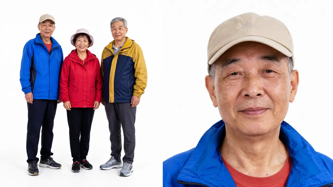 如何用AI Skill做视频-《我在后室很想你》|配角 · 老年旅行团(角色参考图)