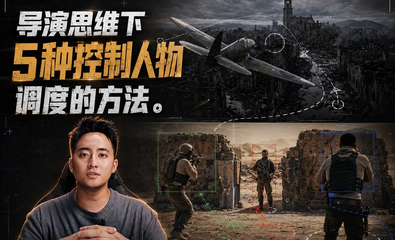 从站位到走位,用导演思维控制Ai视频里的人物调度