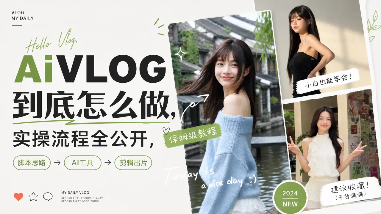 SansanYe-AiVlog详细制作流程｜图片节点 1