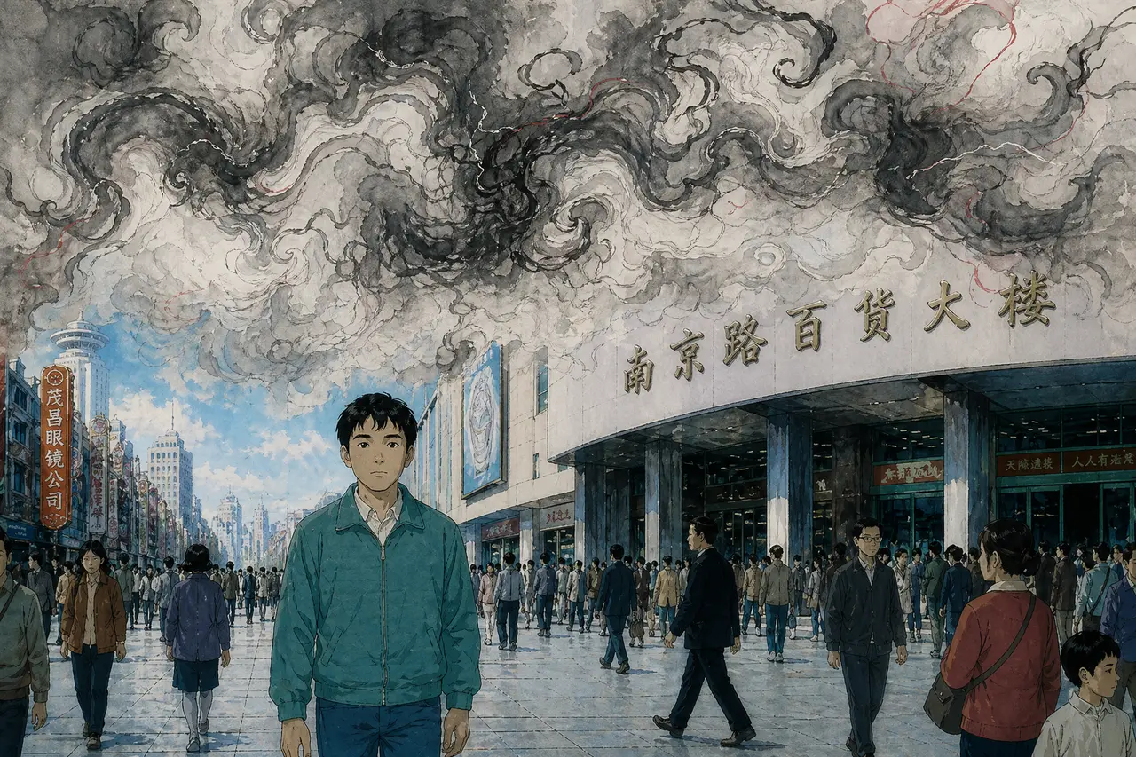 被黑烟困住的女孩｜图片节点 12
