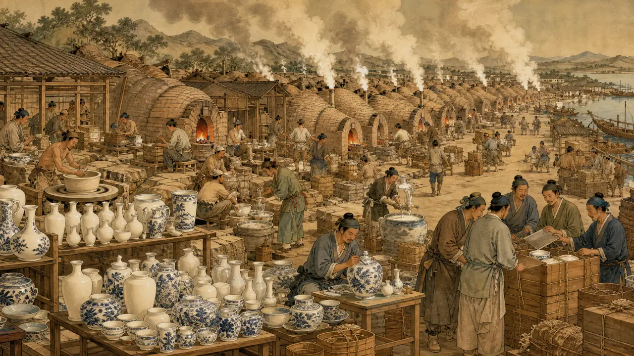 16幅画卷带你穿越600年前的盛世中国|场景07|景德镇窑场|首帧