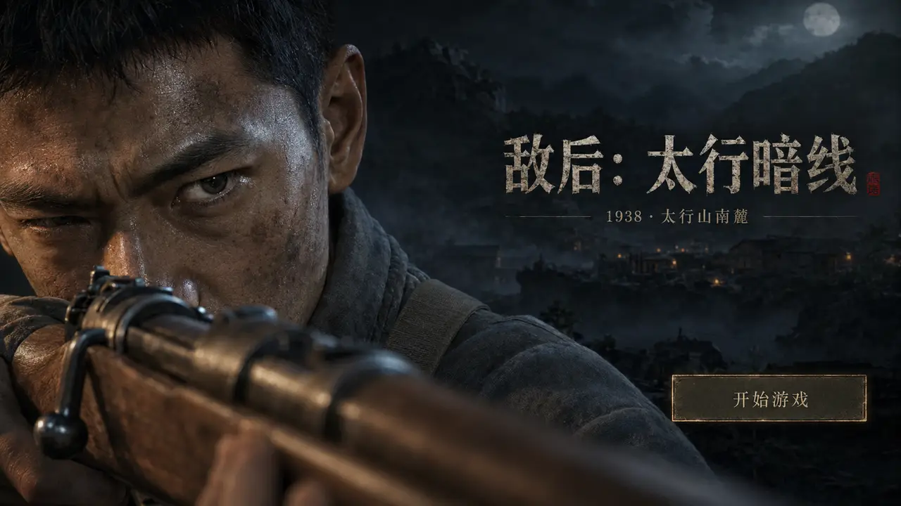 AI概念游戏实机《敌后:太行暗线》| 附工作流和提示词