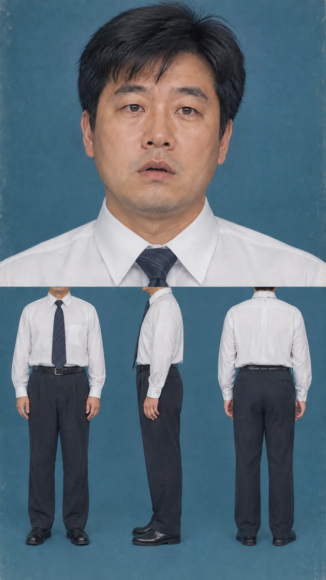 老板的秘密|同事 role3 三视图 v2(白衬衫+领带)