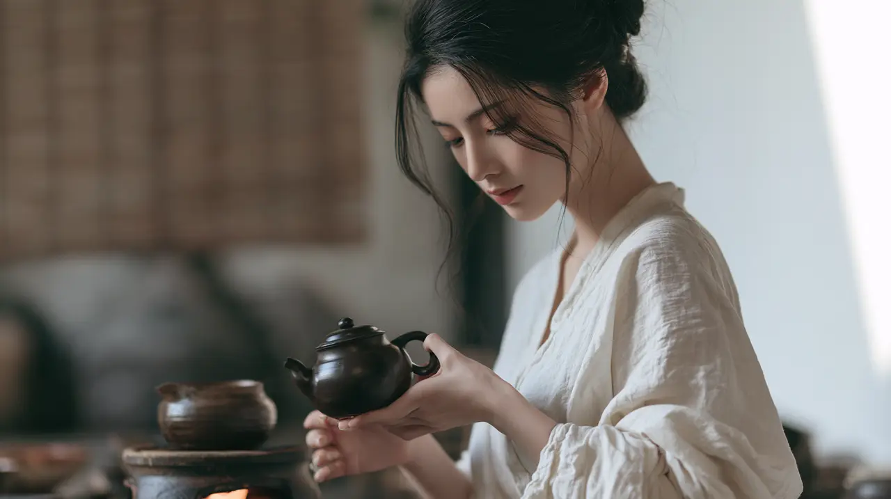 暮春雨后,她们在江南小院煮了一壶茶|S02-first 取水温壶·女A近景