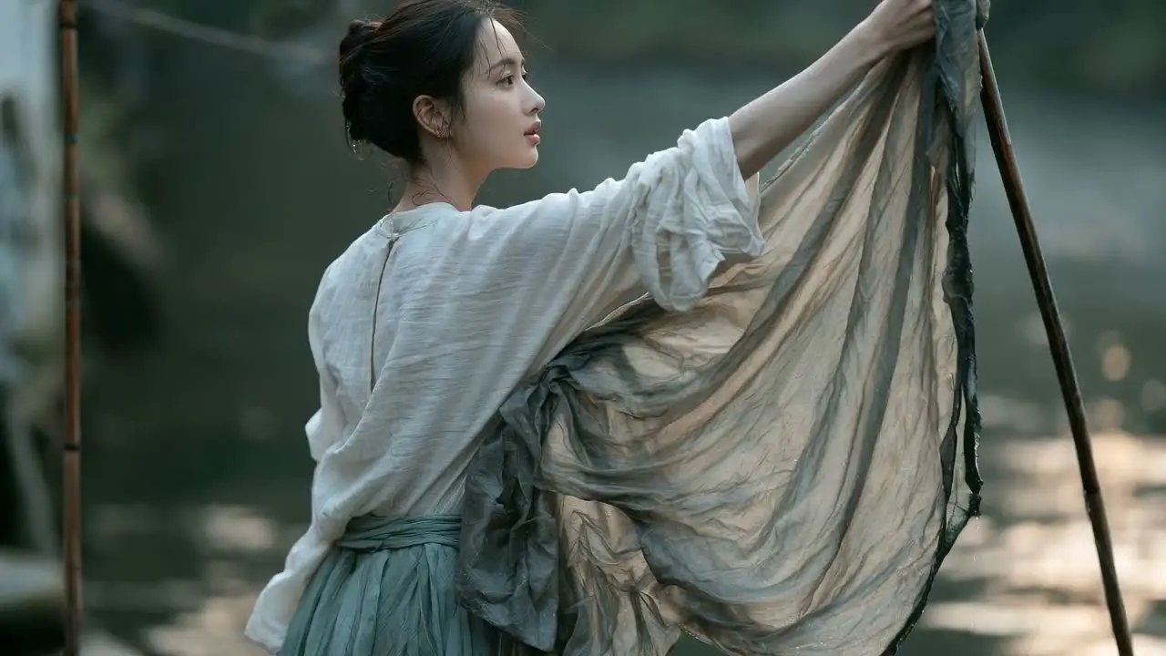 暮春雨后，她们在江南小院煮了一壶茶｜S06 溪边浣纱·湿布搭竿