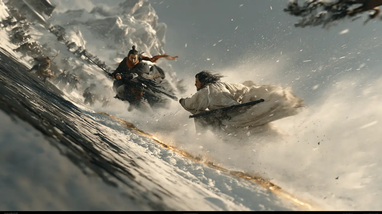 中式美学丨宋画留白风格武侠演绎|华山论剑·金色雪脊