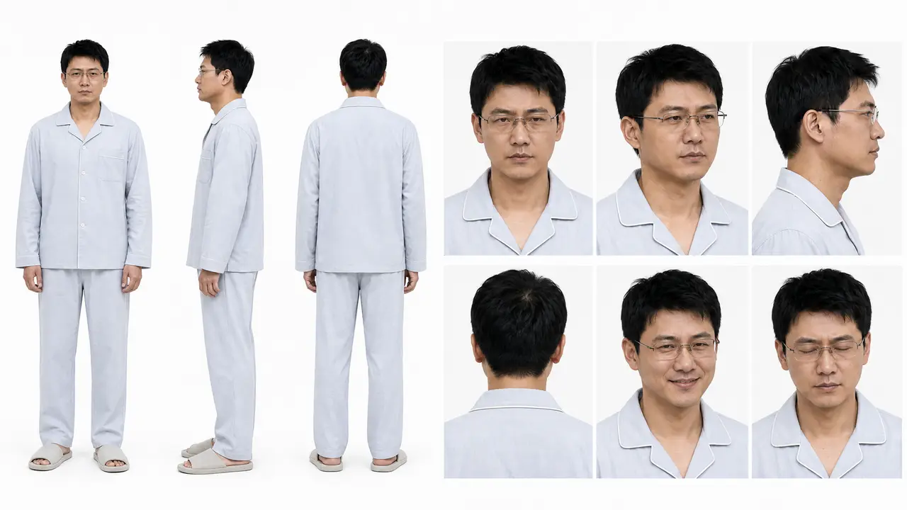 四夫临窗|角色三视图