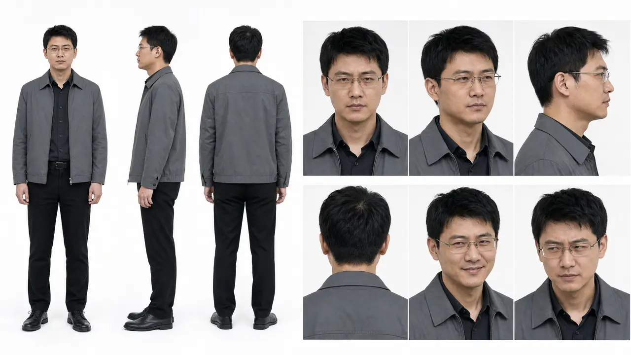 四夫临窗|角色三视图