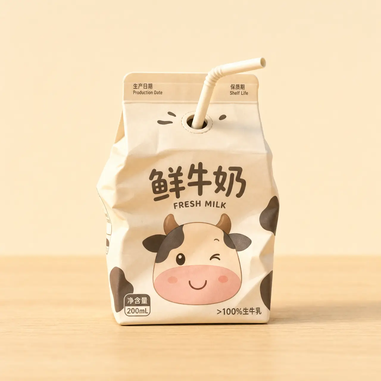 牛奶又忘放冰箱?别吼 “谁干的”!换句台词直接开挂✨|道具锚点-鲜牛奶盒